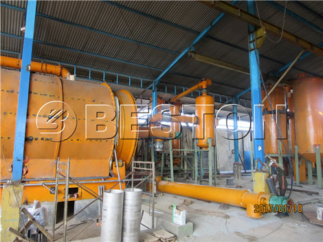 tyre pyrolysis plant