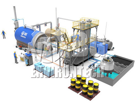 Tyre pyrolysis plant